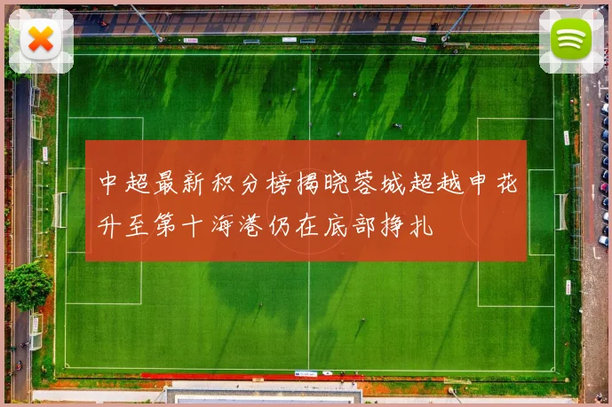 中超最新积分榜揭晓蓉城超越申花升至第十海港仍在底部挣扎