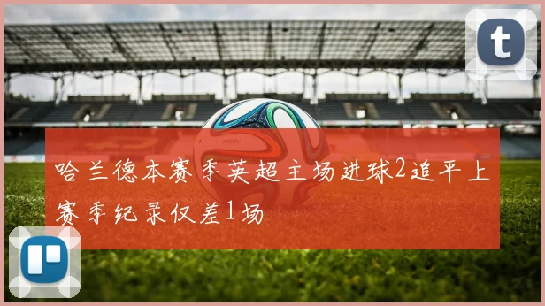 哈兰德本赛季英超主场进球2追平上赛季纪录仅差1场